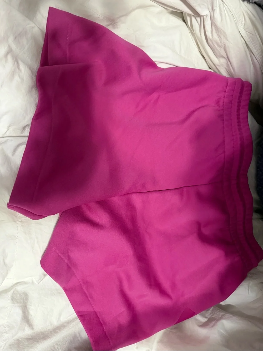 adidas Women's Bright Pink Athletic Drawstring Shorts